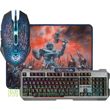 Комплект клавиатура + мышь с ковриком Defender Killing Storm MKP-013L RU